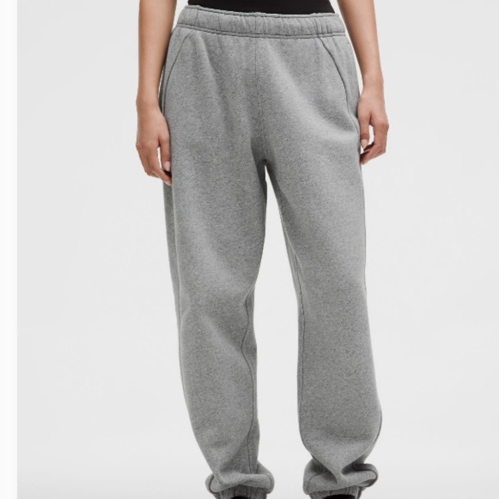 lululemon athletica Scuba Heather Gray Sweatpants LONG size small